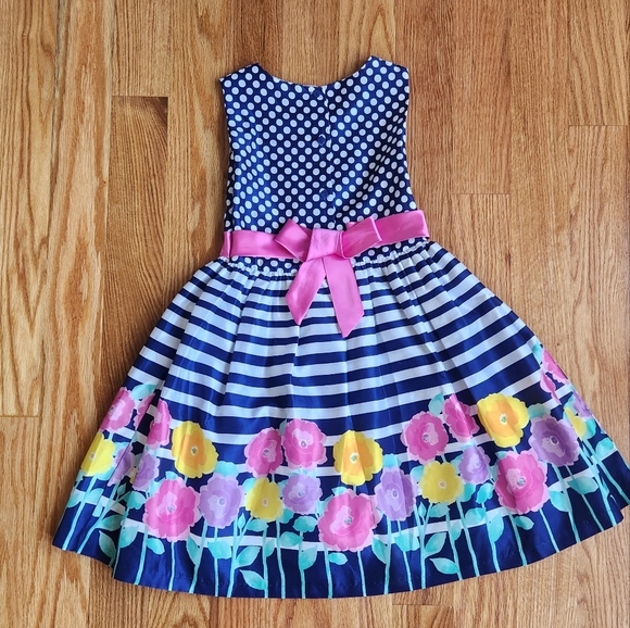 George Other - Floral and Stripped Girl's Dress